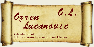 Ozren Lučanović vizit kartica